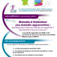 Le centre social VIVA SIOULE, en partenariat avec le Centre Bien Vieillir, le CRCAS Agirc-Arrco et l’ARSEPT, organise une : Conférence « Maladie d’Alzheimer ou maladies apparentées » que faire pour l’éviter […]